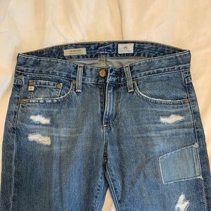 AG jeans, relaxed skinny crop